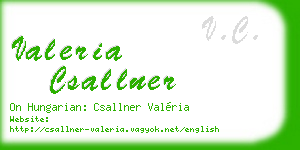 valeria csallner business card